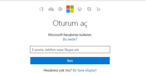 Hotmail’de oturum açma .